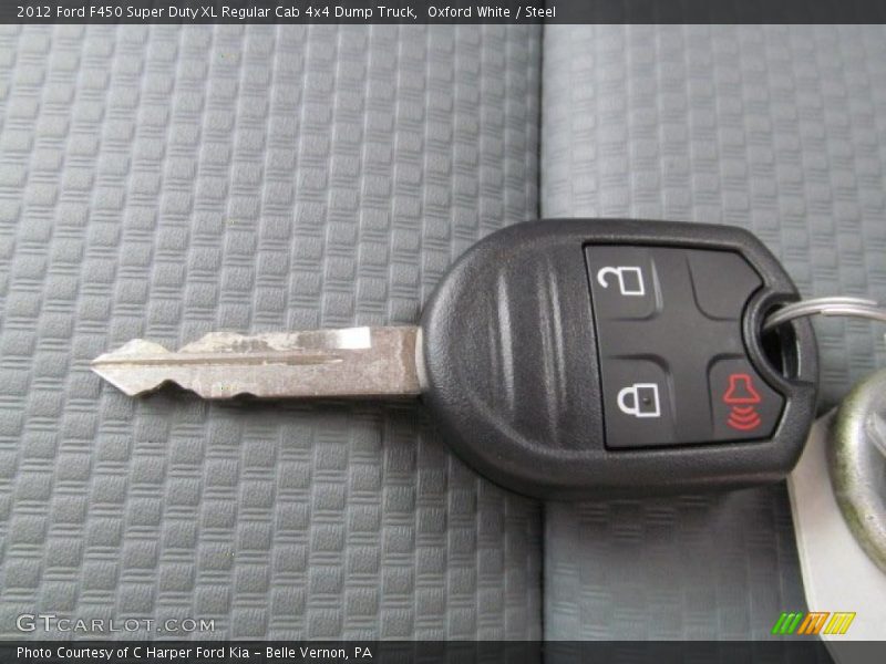 Oxford White / Steel 2012 Ford F450 Super Duty XL Regular Cab 4x4 Dump Truck