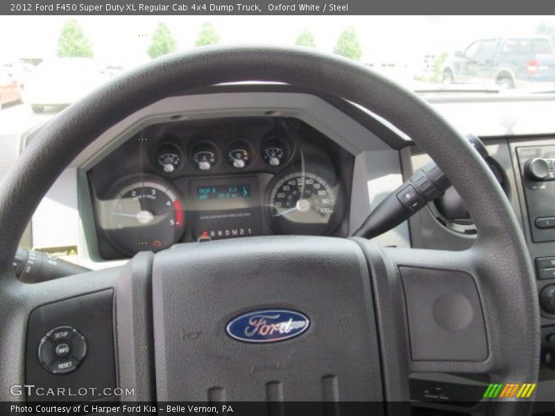 Oxford White / Steel 2012 Ford F450 Super Duty XL Regular Cab 4x4 Dump Truck
