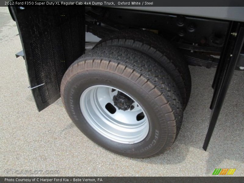 Oxford White / Steel 2012 Ford F350 Super Duty XL Regular Cab 4x4 Dump Truck