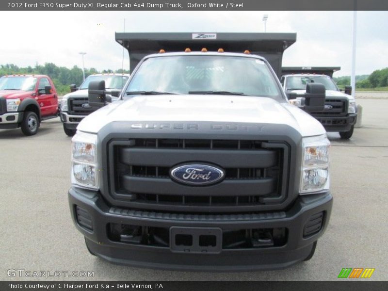 Oxford White / Steel 2012 Ford F350 Super Duty XL Regular Cab 4x4 Dump Truck