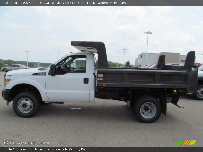 Oxford White / Steel 2012 Ford F350 Super Duty XL Regular Cab 4x4 Dump Truck