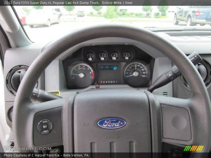 Oxford White / Steel 2012 Ford F350 Super Duty XL Regular Cab 4x4 Dump Truck