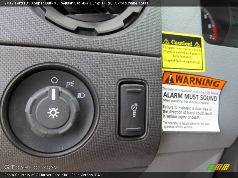 Controls of 2012 F350 Super Duty XL Regular Cab 4x4 Dump Truck