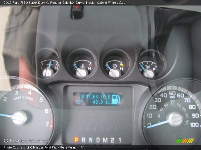  2012 F350 Super Duty XL Regular Cab 4x4 Dump Truck XL Regular Cab 4x4 Dump Truck Gauges