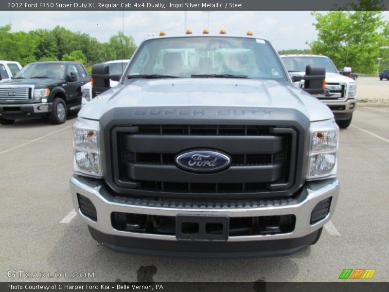  2012 F350 Super Duty XL Regular Cab 4x4 Dually Ingot Silver Metallic