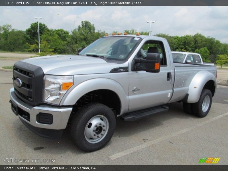 Front 3/4 View of 2012 F350 Super Duty XL Regular Cab 4x4 Dually