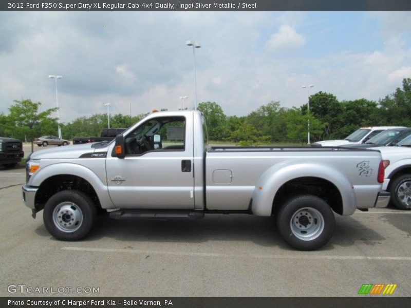  2012 F350 Super Duty XL Regular Cab 4x4 Dually Ingot Silver Metallic