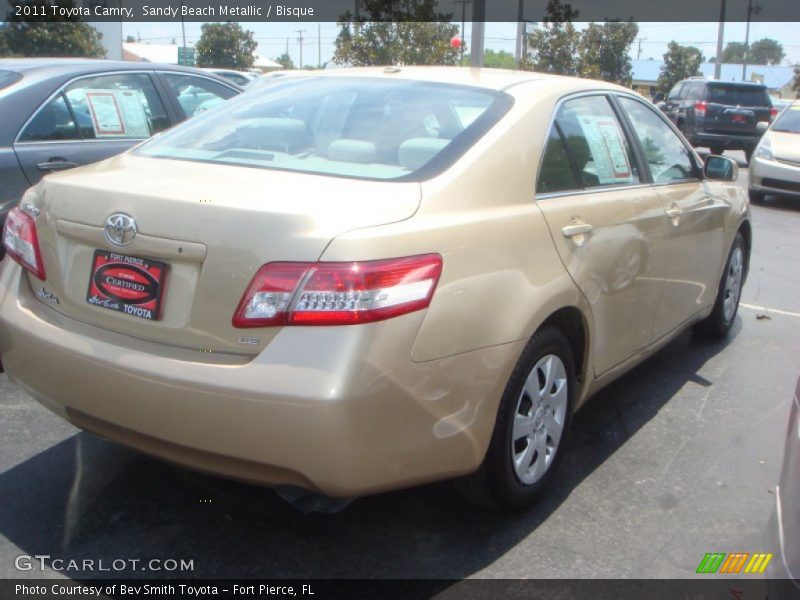 Sandy Beach Metallic / Bisque 2011 Toyota Camry