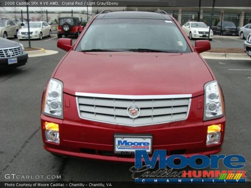 Crystal Red / Light Gray/Ebony 2008 Cadillac SRX 4 V6 AWD