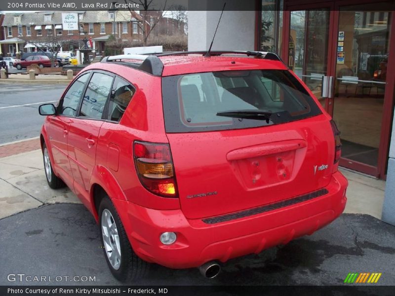 Lava Red / Graphite 2004 Pontiac Vibe AWD