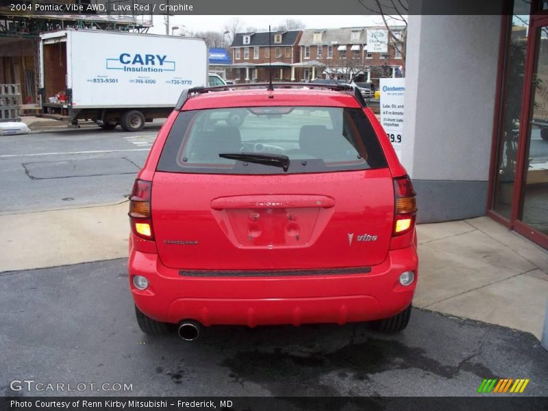 Lava Red / Graphite 2004 Pontiac Vibe AWD