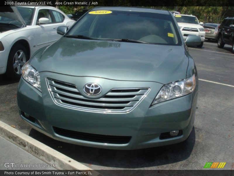 Aloe Green Metallic / Ash 2008 Toyota Camry XLE V6