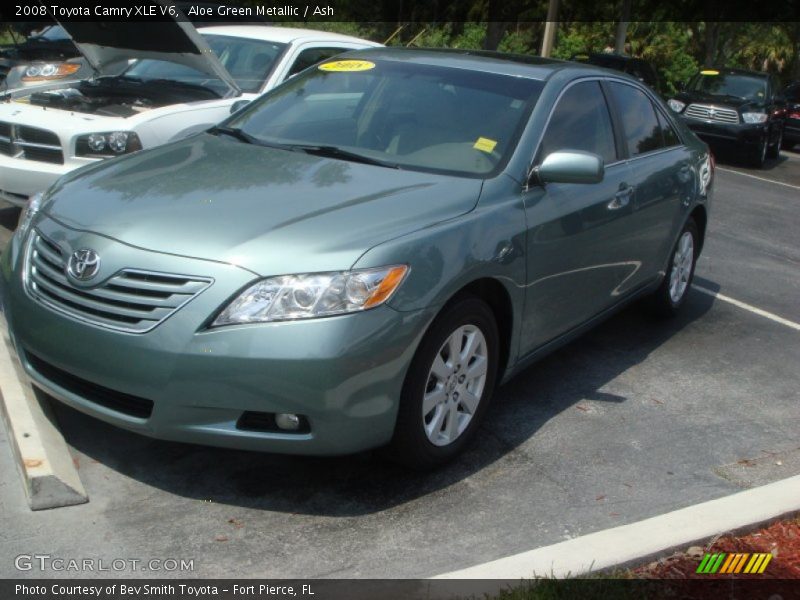 Aloe Green Metallic / Ash 2008 Toyota Camry XLE V6