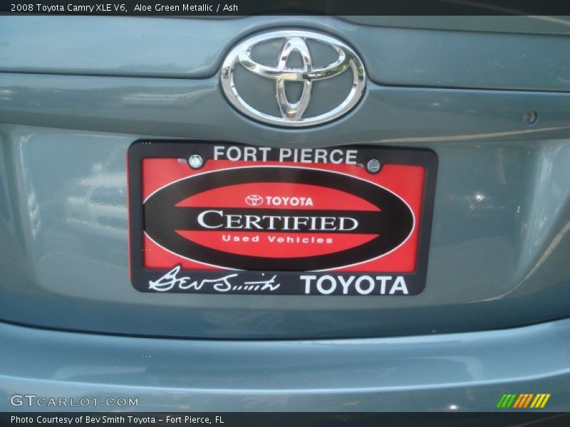 Aloe Green Metallic / Ash 2008 Toyota Camry XLE V6