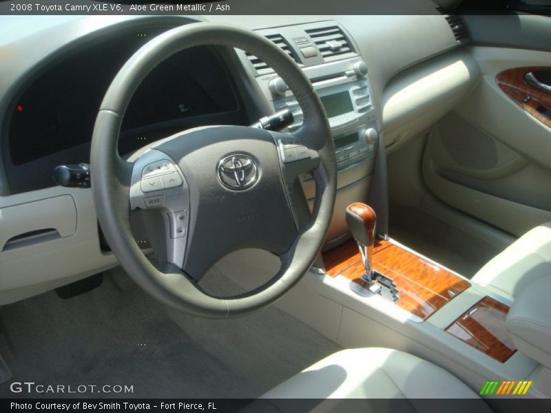 Aloe Green Metallic / Ash 2008 Toyota Camry XLE V6