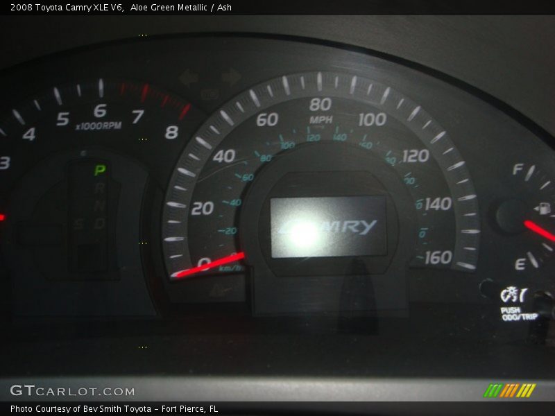Aloe Green Metallic / Ash 2008 Toyota Camry XLE V6
