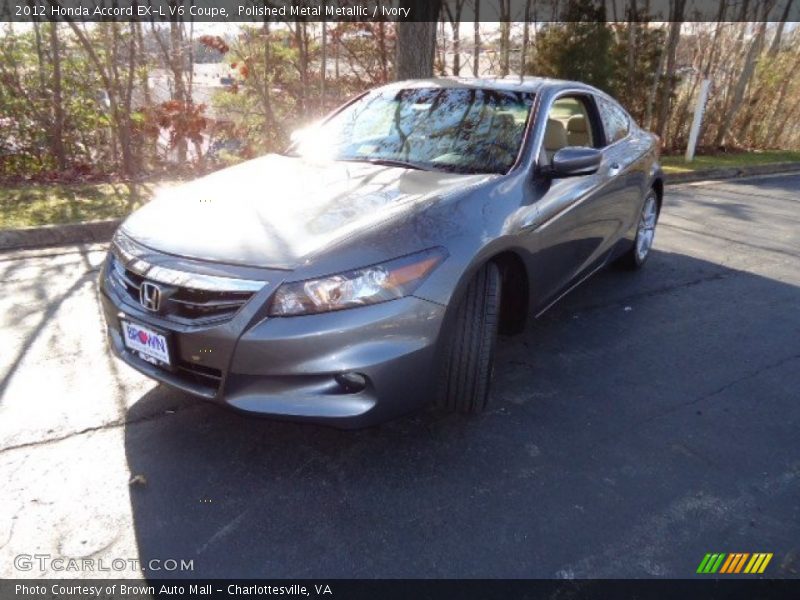 Polished Metal Metallic / Ivory 2012 Honda Accord EX-L V6 Coupe