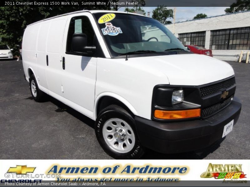 Summit White / Medium Pewter 2011 Chevrolet Express 1500 Work Van