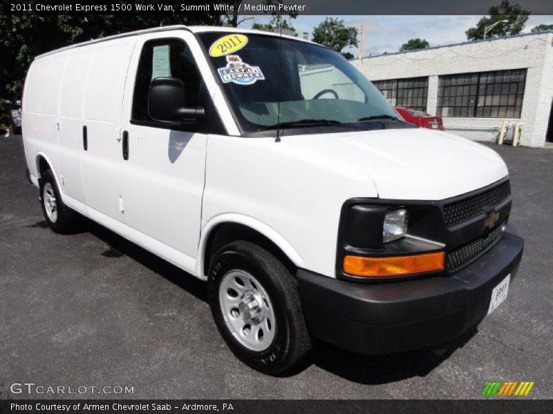 Summit White / Medium Pewter 2011 Chevrolet Express 1500 Work Van