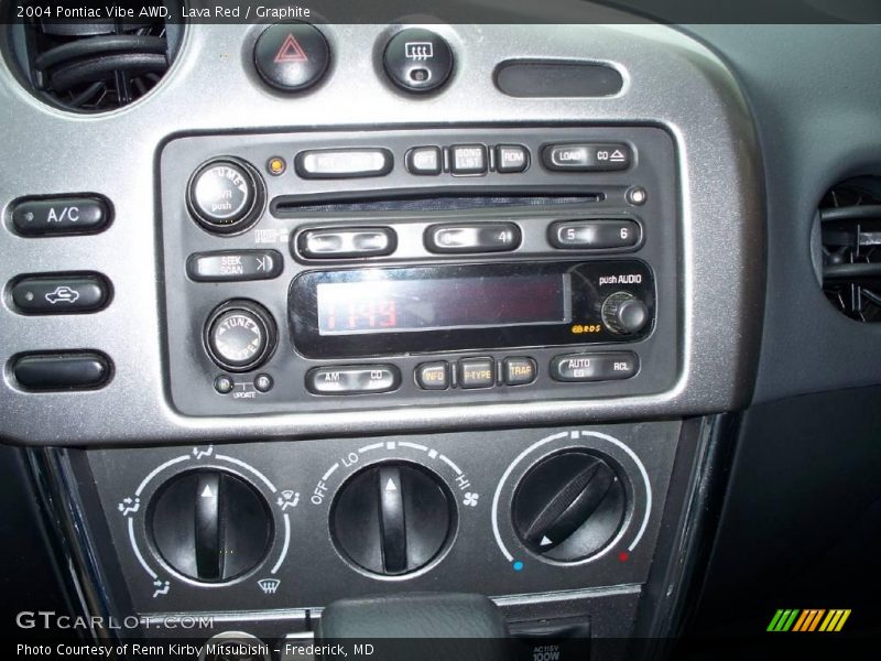 Lava Red / Graphite 2004 Pontiac Vibe AWD