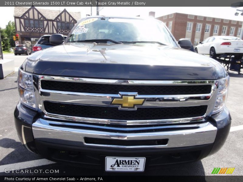 Taupe Gray Metallic / Ebony 2011 Chevrolet Silverado 1500 LT Crew Cab 4x4