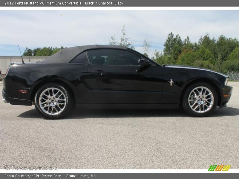 Black / Charcoal Black 2012 Ford Mustang V6 Premium Convertible