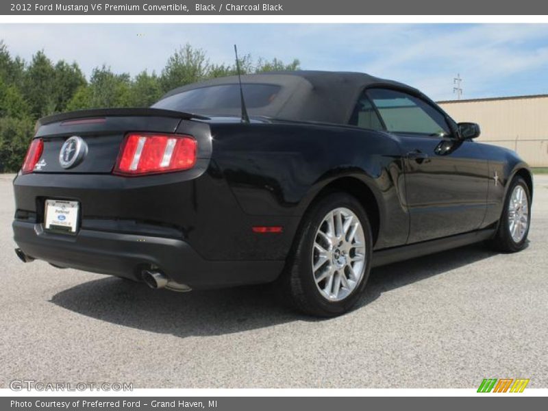 Black / Charcoal Black 2012 Ford Mustang V6 Premium Convertible