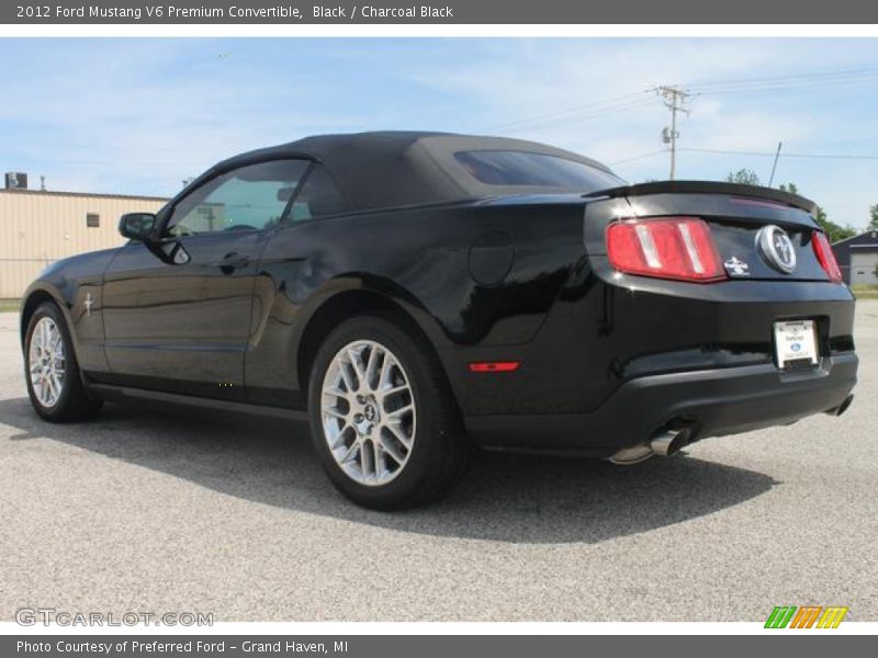 Black / Charcoal Black 2012 Ford Mustang V6 Premium Convertible