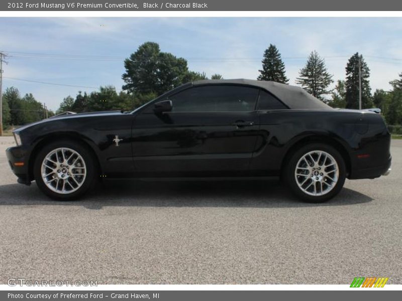 Black / Charcoal Black 2012 Ford Mustang V6 Premium Convertible