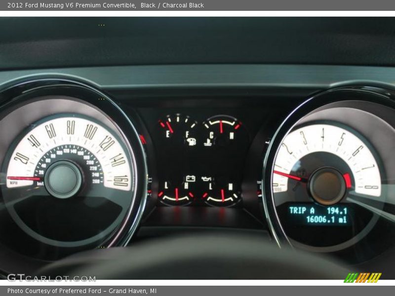 Black / Charcoal Black 2012 Ford Mustang V6 Premium Convertible
