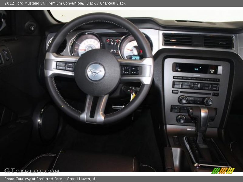 Black / Charcoal Black 2012 Ford Mustang V6 Premium Convertible