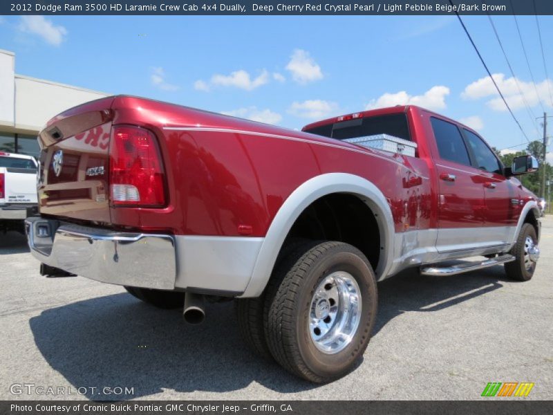 Deep Cherry Red Crystal Pearl / Light Pebble Beige/Bark Brown 2012 Dodge Ram 3500 HD Laramie Crew Cab 4x4 Dually
