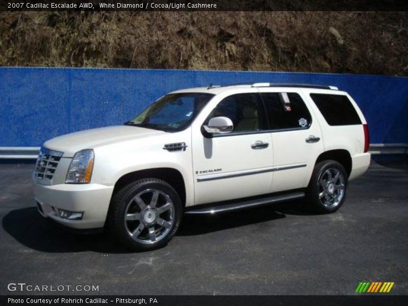 White Diamond / Cocoa/Light Cashmere 2007 Cadillac Escalade AWD