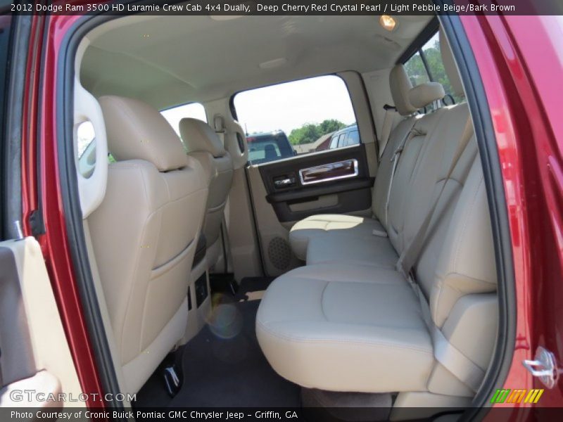 Deep Cherry Red Crystal Pearl / Light Pebble Beige/Bark Brown 2012 Dodge Ram 3500 HD Laramie Crew Cab 4x4 Dually