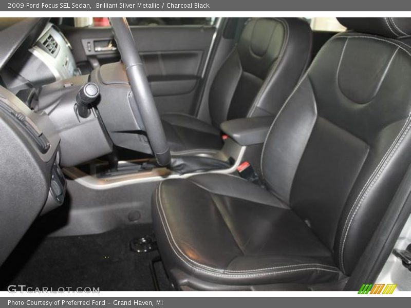 Brilliant Silver Metallic / Charcoal Black 2009 Ford Focus SEL Sedan