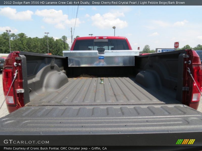 Deep Cherry Red Crystal Pearl / Light Pebble Beige/Bark Brown 2012 Dodge Ram 3500 HD Laramie Crew Cab 4x4 Dually