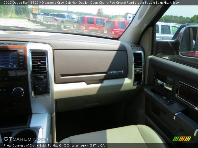 Deep Cherry Red Crystal Pearl / Light Pebble Beige/Bark Brown 2012 Dodge Ram 3500 HD Laramie Crew Cab 4x4 Dually