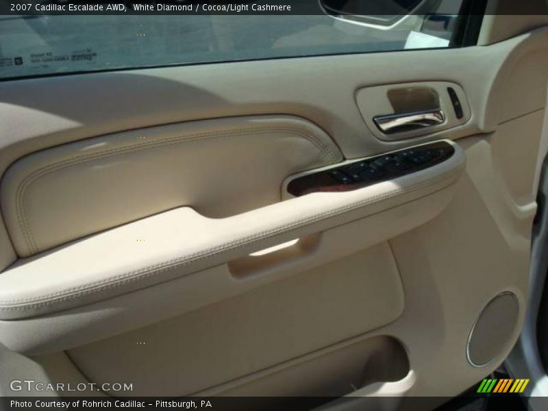 White Diamond / Cocoa/Light Cashmere 2007 Cadillac Escalade AWD