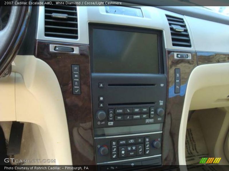 White Diamond / Cocoa/Light Cashmere 2007 Cadillac Escalade AWD