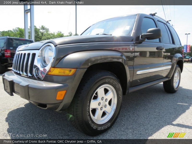 Dark Khaki Pearl / Khaki 2006 Jeep Liberty Limited 4x4