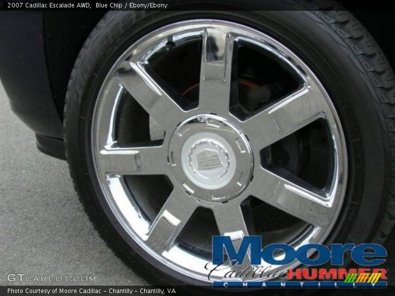 Blue Chip / Ebony/Ebony 2007 Cadillac Escalade AWD