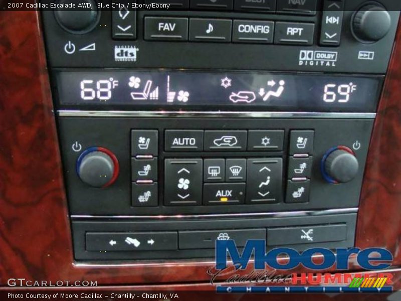Blue Chip / Ebony/Ebony 2007 Cadillac Escalade AWD