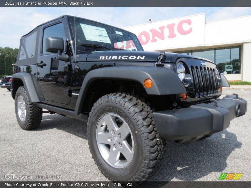 Black / Black 2012 Jeep Wrangler Rubicon 4X4