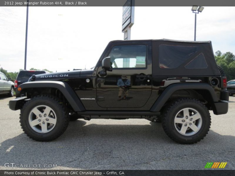 Black / Black 2012 Jeep Wrangler Rubicon 4X4