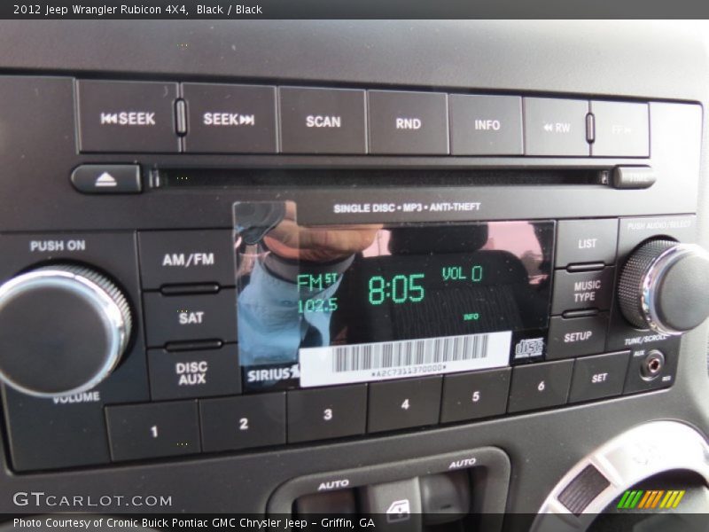 Black / Black 2012 Jeep Wrangler Rubicon 4X4