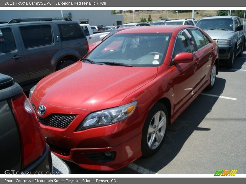 Barcelona Red Metallic / Ash 2011 Toyota Camry SE V6