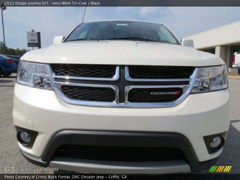 Ivory White Tri-Coat / Black 2012 Dodge Journey SXT
