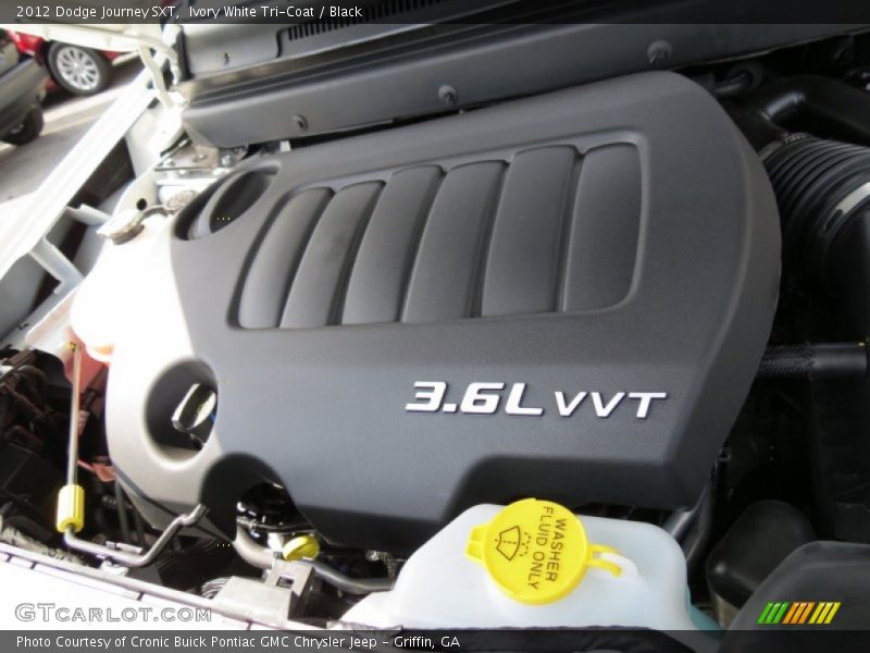 Ivory White Tri-Coat / Black 2012 Dodge Journey SXT