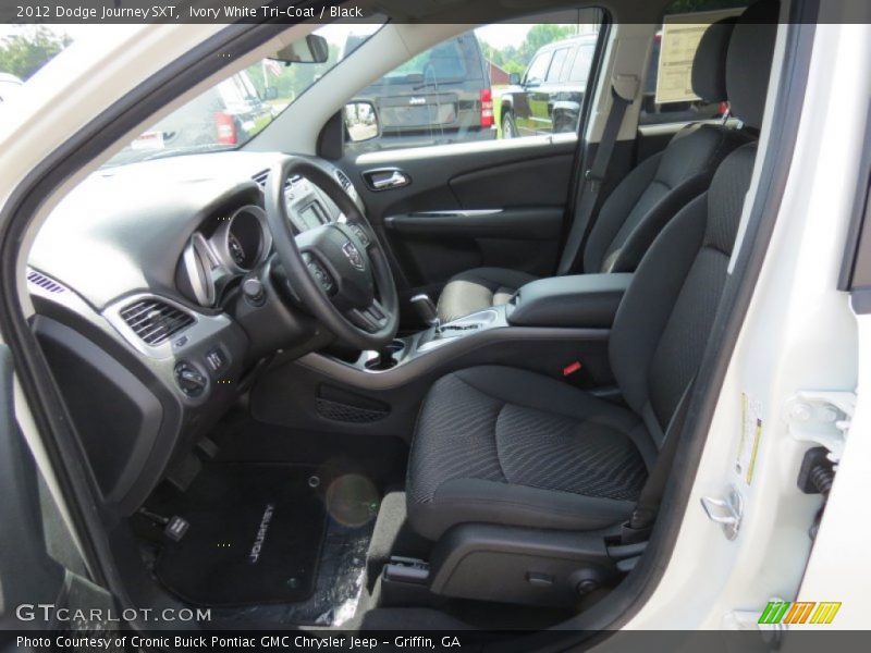 Ivory White Tri-Coat / Black 2012 Dodge Journey SXT