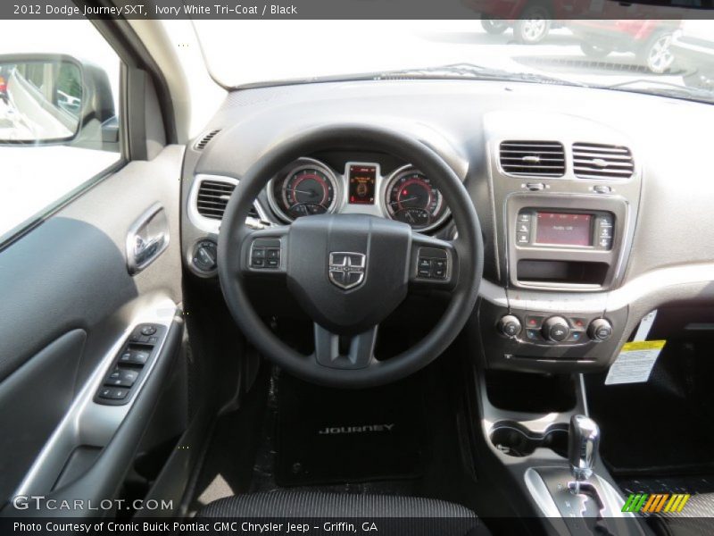 Ivory White Tri-Coat / Black 2012 Dodge Journey SXT